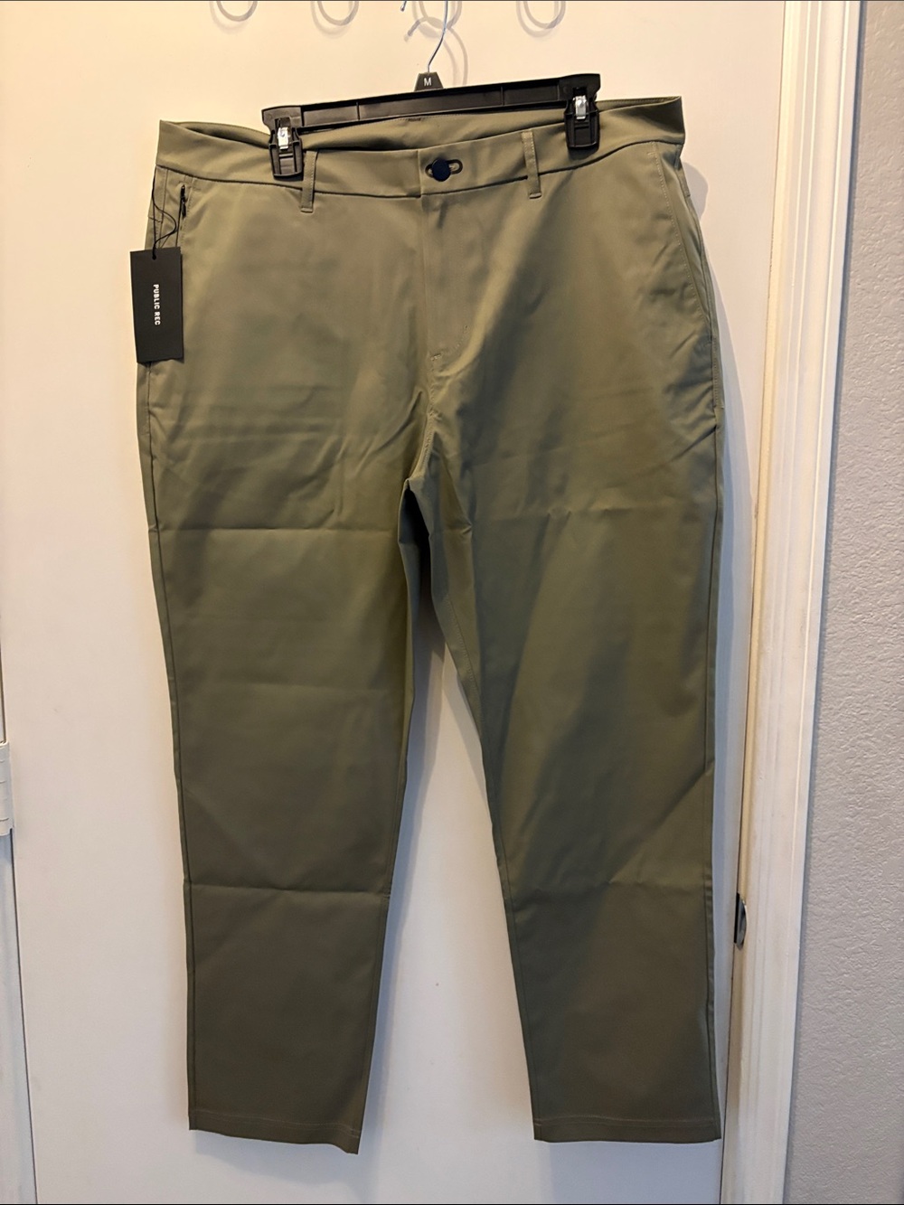 Public Rec NWT Men's Olive Green VIP Chinos SZ 36x30  Business Casual Normcore